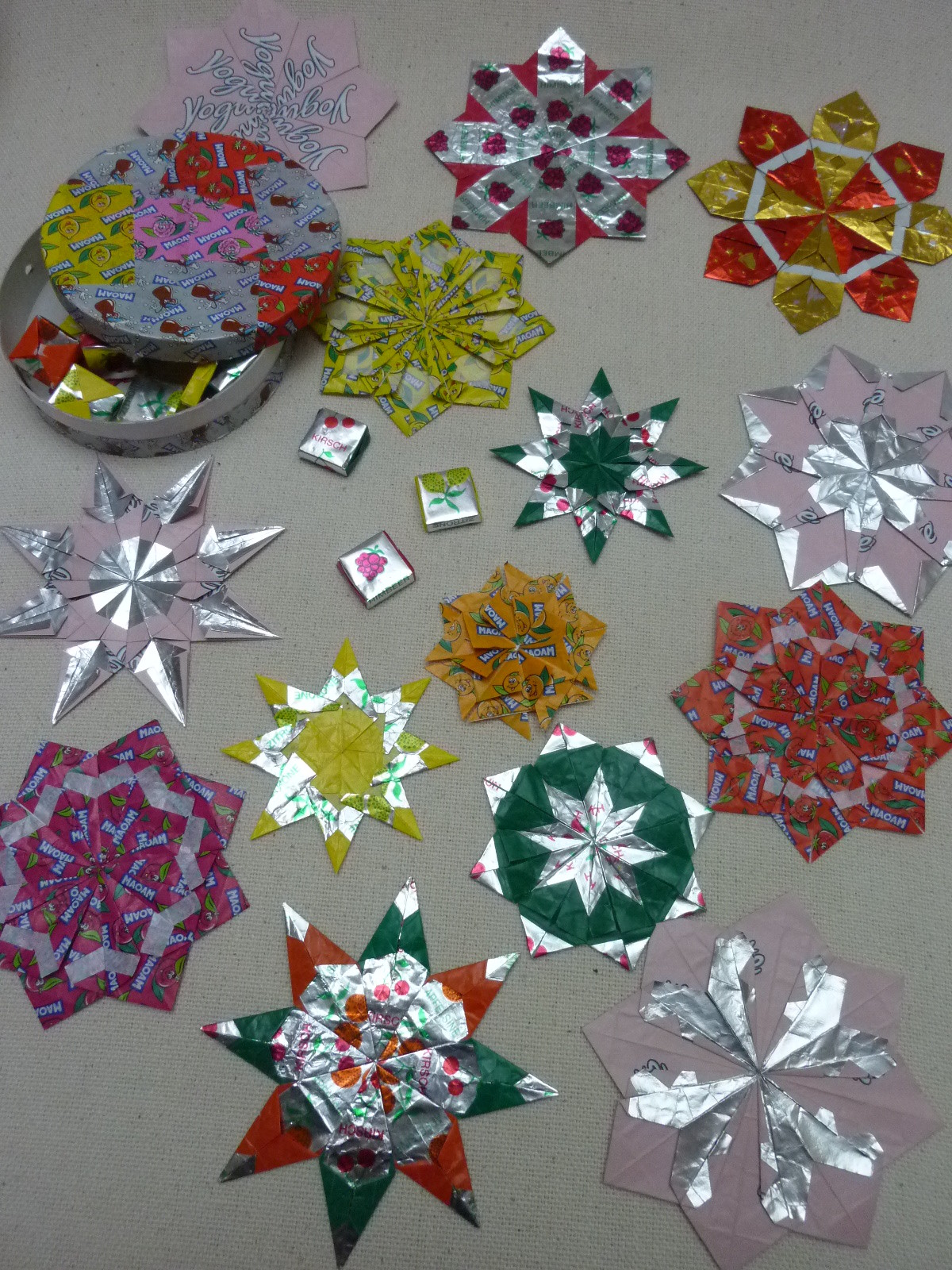 Auswickeln Aufessen Glatt Streichen Falten Kefro