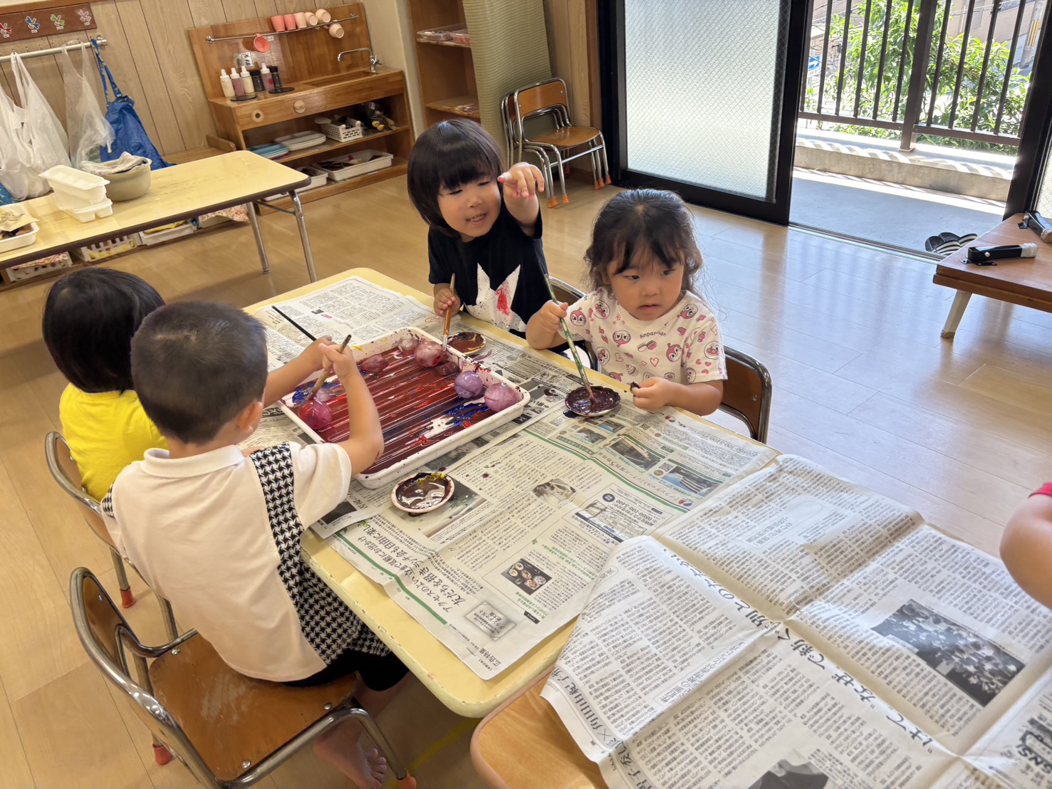 氷で遊んだよ！