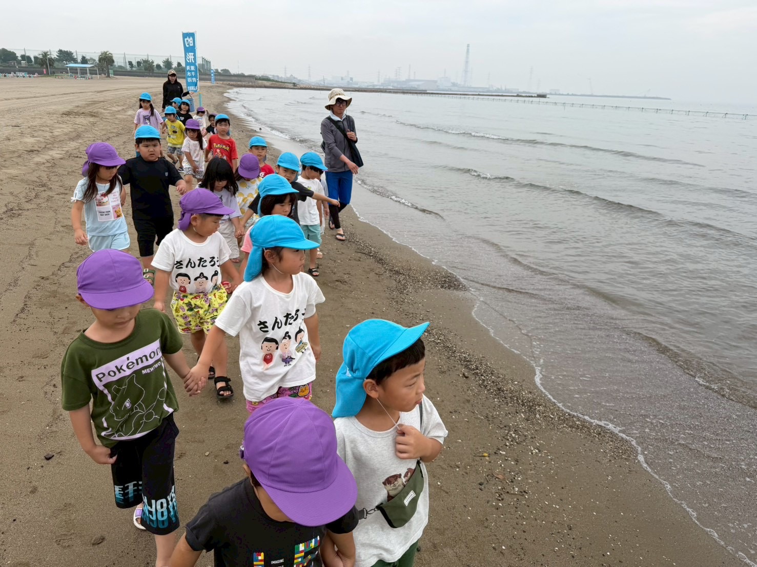 お泊まり保育~的形海水浴場へ~