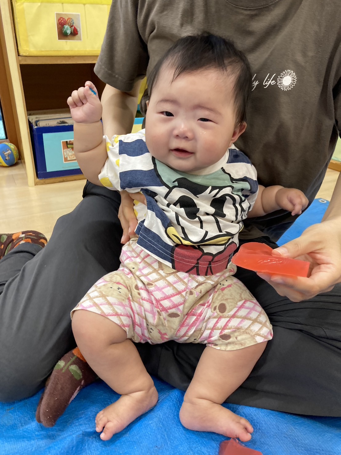 ひんやり♪寒天感触あそび