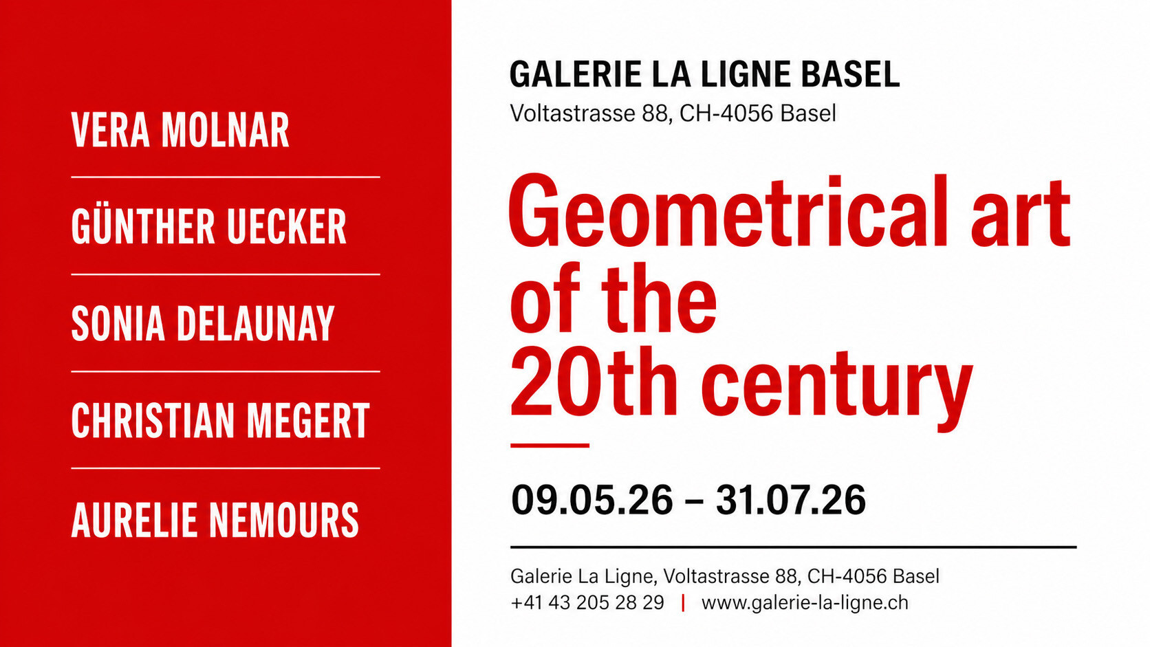 Ausstellung "Künstler/innen der geometrischen Kunst, die das 20. Jahrhundert geprägt haben"