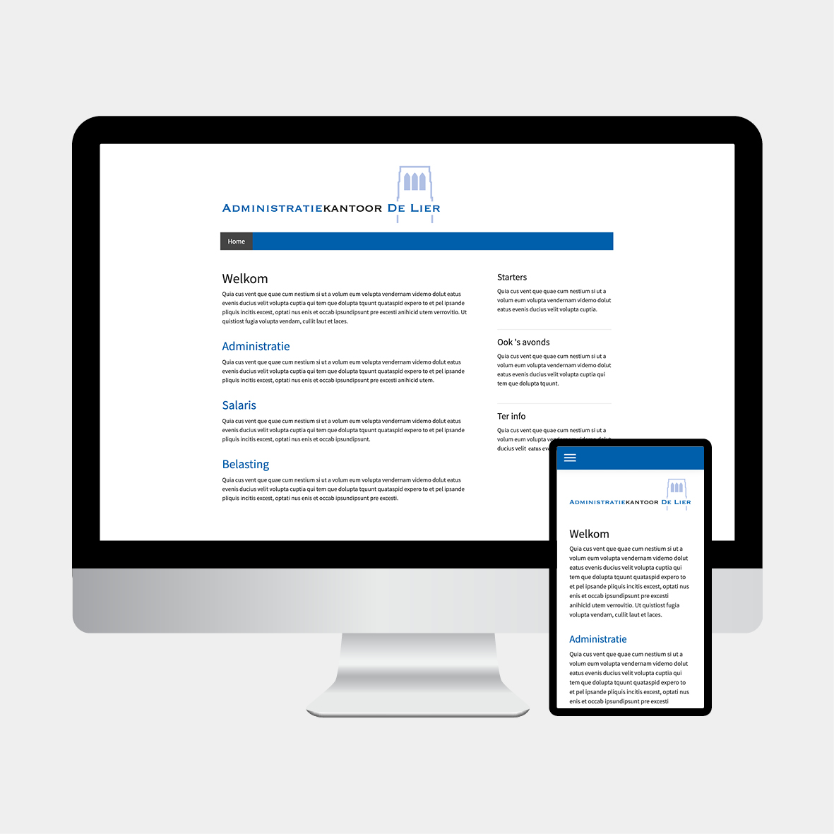 Jimdo website ontwerp
