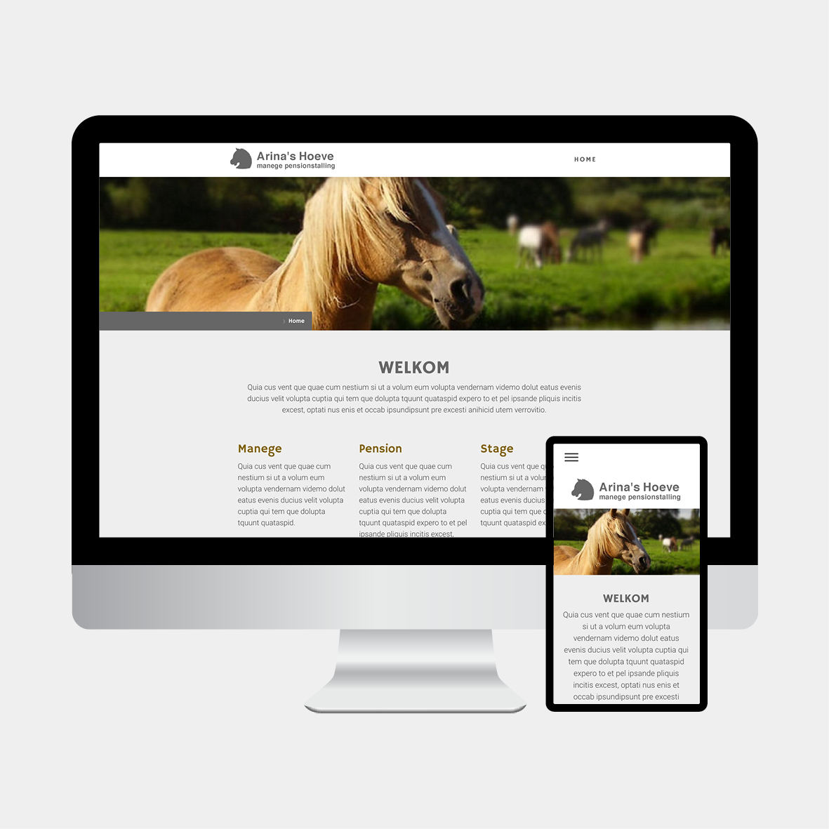 Jimdo website ontwerp