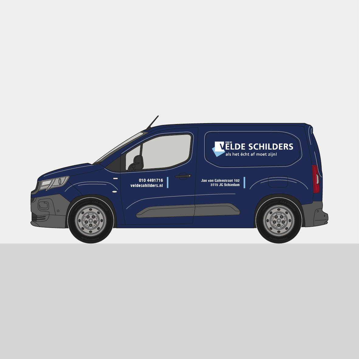 Autoreclame in huisstijl - diapositief