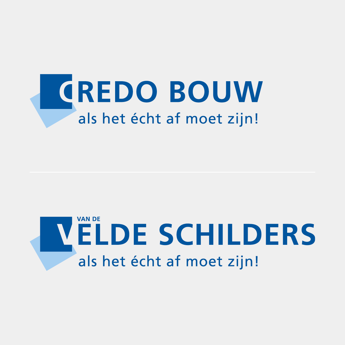 Twee logo's in één huisstijl