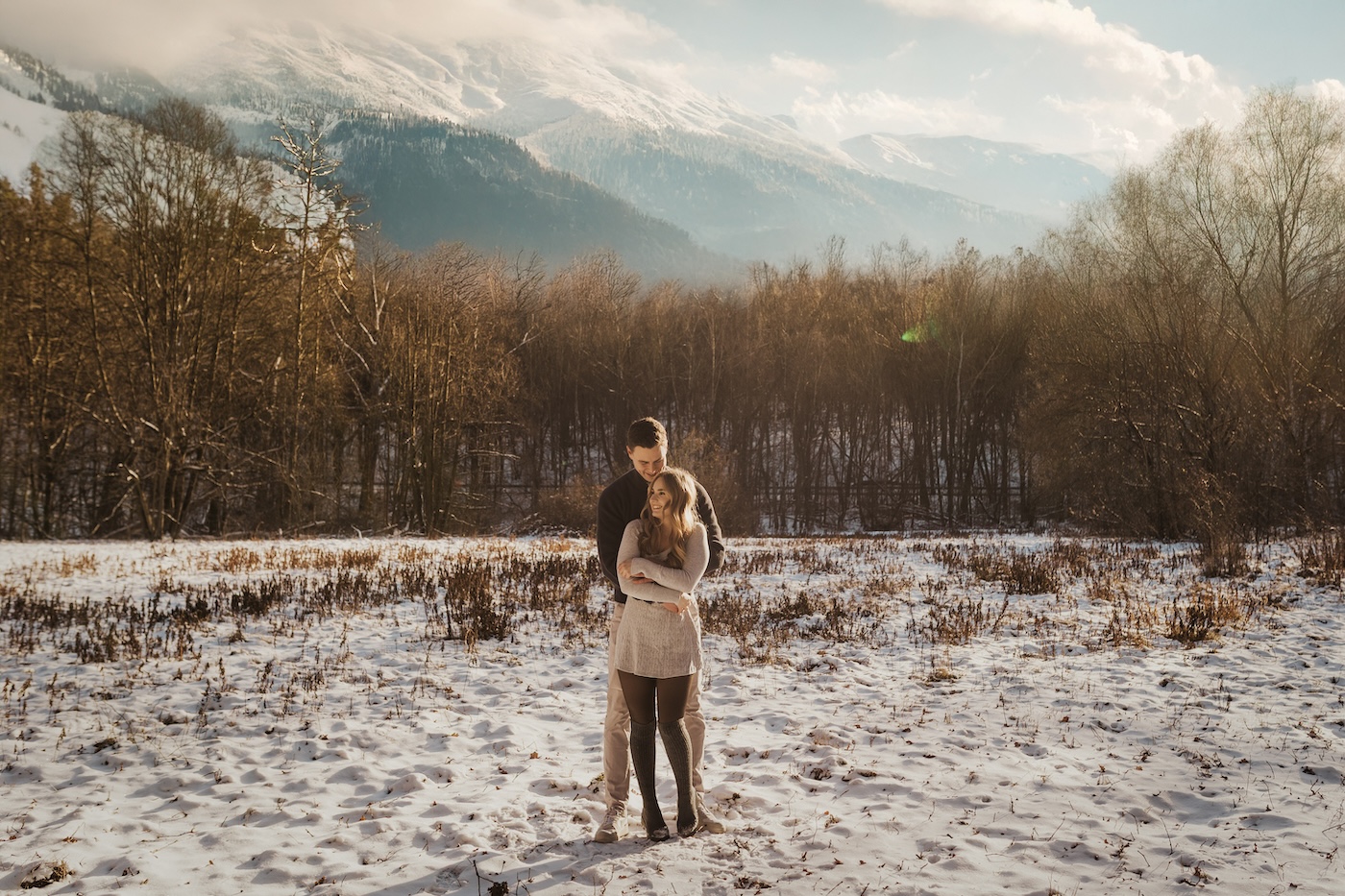 Eine besondere Erinnerung: Paarfotos im Schnee