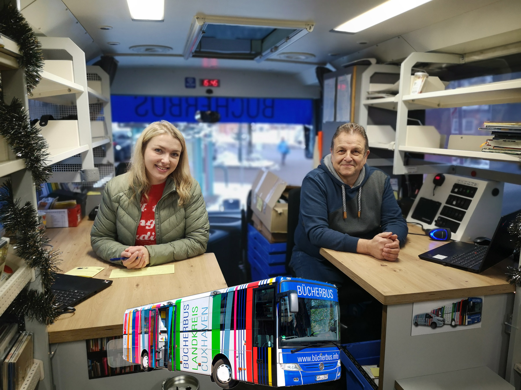 Das Team vom Bücherbus