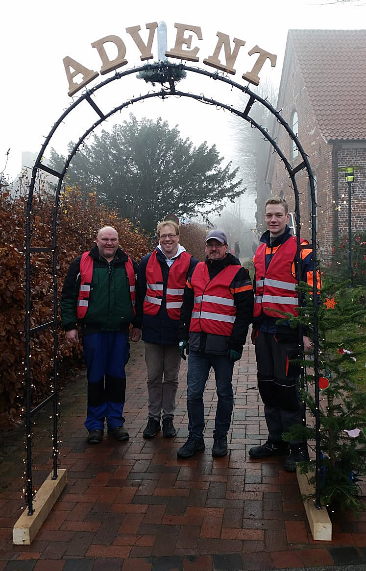 Das Team v.l. Udo Beckmann, Andreas Hiller, Markus Buck, Carsten Nutbohm, leider o. Bild Bernd Hartlef und Heinz Wüppen