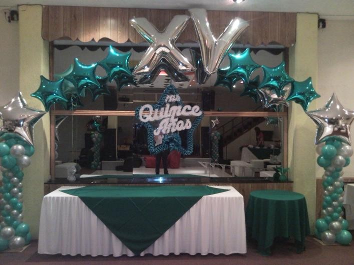 Reino Fundir malo Decoración con Globos XV Años - decoracion fiestas | globos fiesta