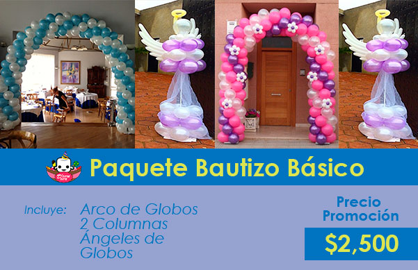 decoración bautizo df