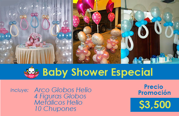 decoración baby shower df