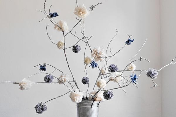 decoración con ramas 2016