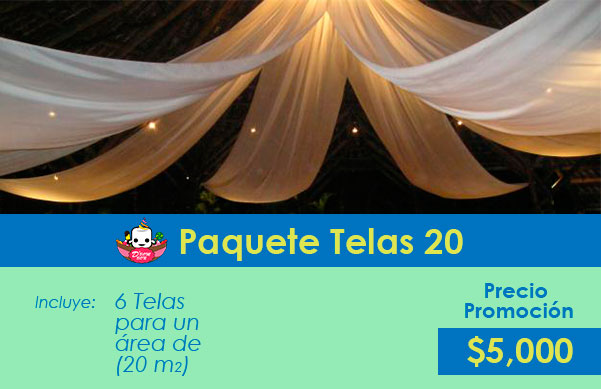 decoracion con telas para bodas