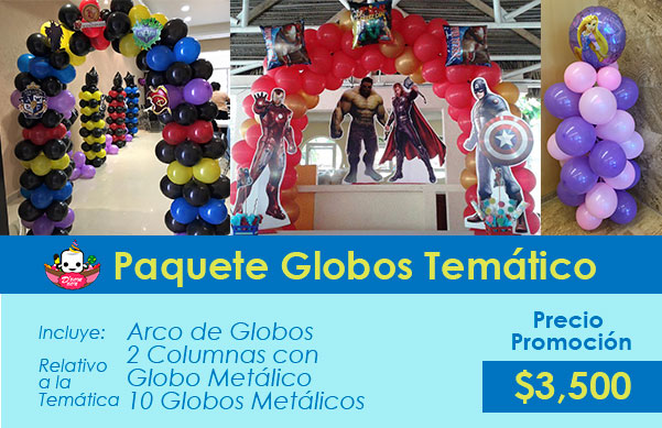 decoración globos df