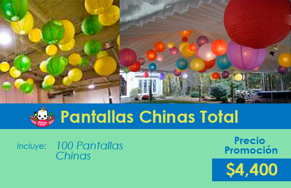 pantallas chinas para fiestas
