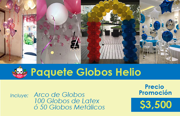 globos con helio para fiesta