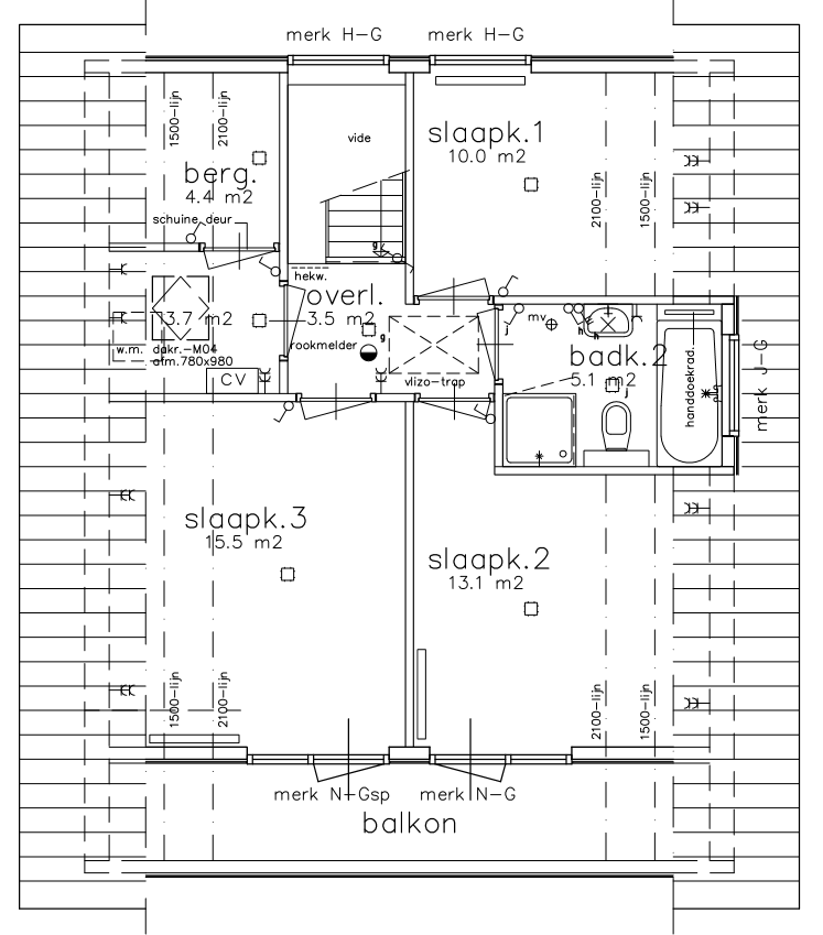 Plattegrond verdieping