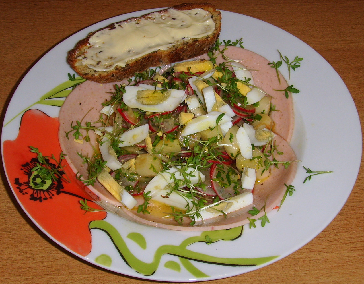 Spargel-Radieschen-Wurst-Salat mit Ei-Dressing - christagrafs Webseite! Spargel-Radieschen-Wurst-Salat mit Ei-Dressing - christagrafs Webseite!