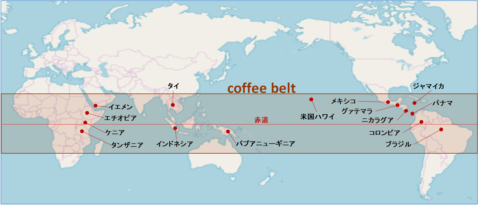 世界のコーヒー豆生産量ランキング（ 2025年1月30日発表）2023年