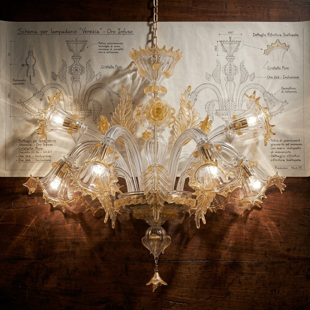 Lampadario Murano personalizzato: come ordinarlo
