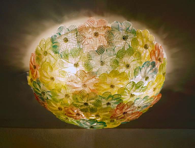 Plafoniere Vetro Murano : Plafoniera fiori murano: lampadari la murrina unico luisa