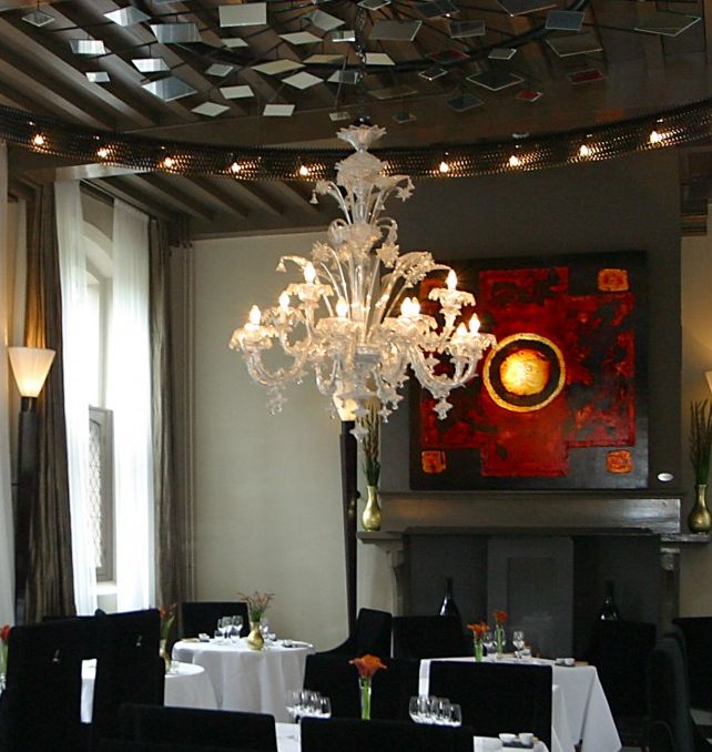 Lampadario di Murano De-Librije acarezzonico ambientato 