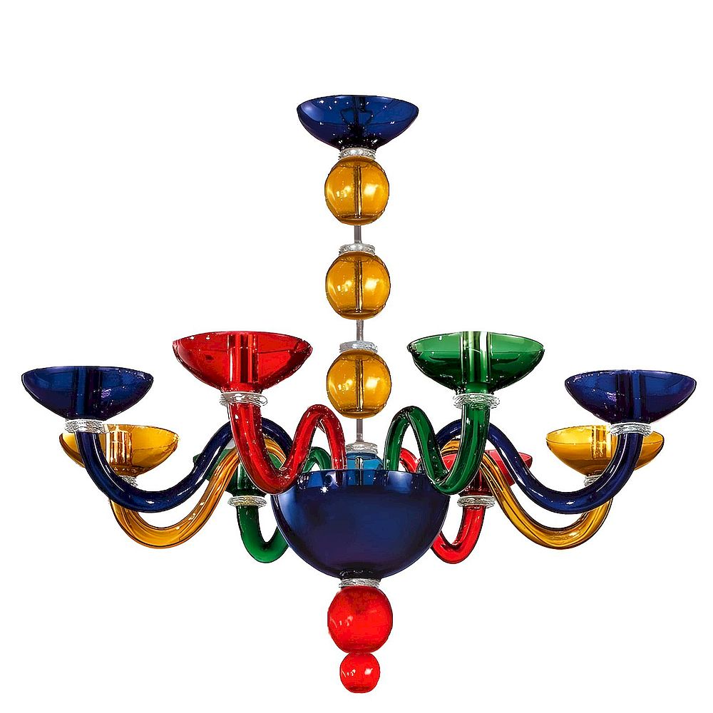 Lampadari moderni coloratissimi per soggiorni sale e salotti