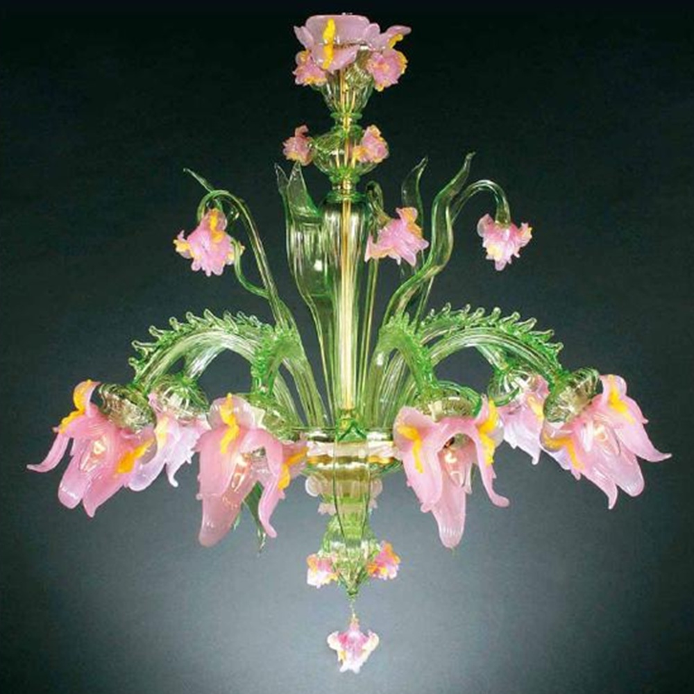 Lampadario Dvorak in vetro di Murano