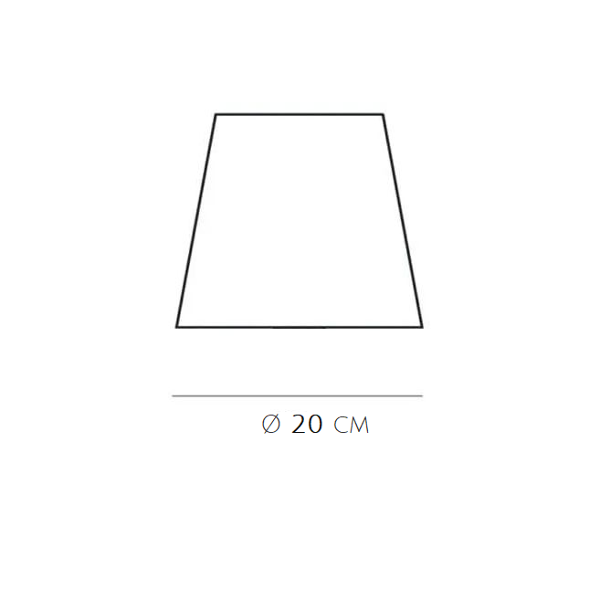 cono 1857 piccolo cm 19.50 fontana arte