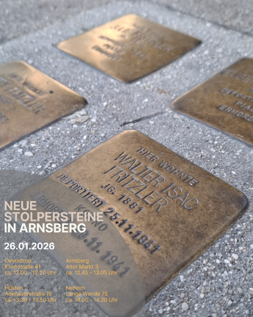 Neue Stolpersteine in Arnsberg