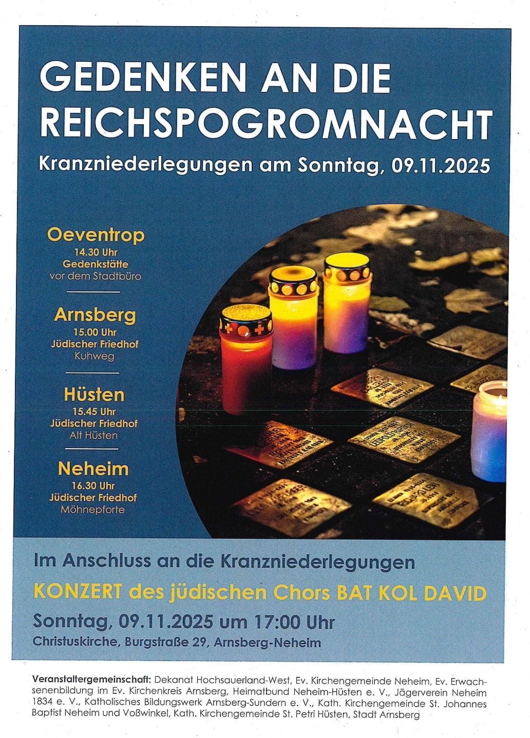 Gedenken an die Reichspogromnacht