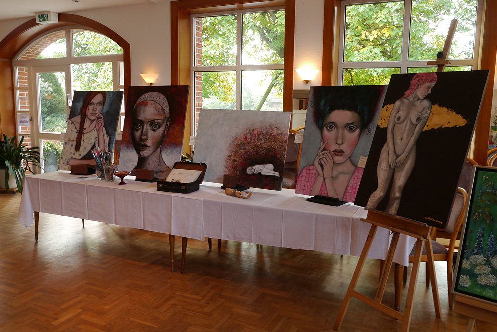 Kunstausstellung Heidener Herbst www.ateliertantetrulla.de