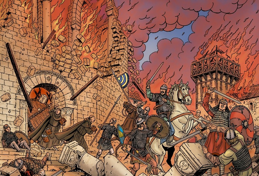 Destruction du palais / The destruction of the palace