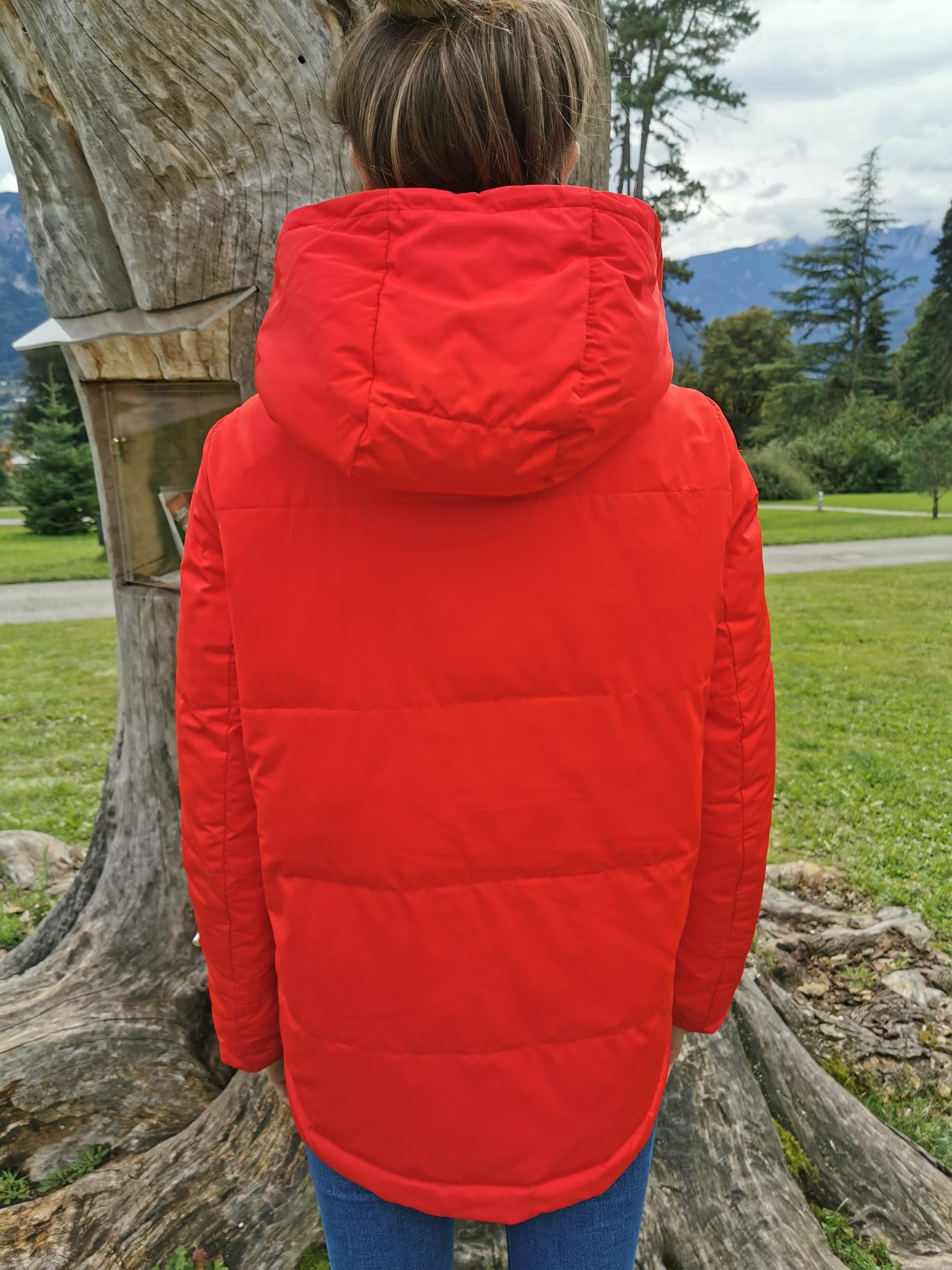PARKA ROSSO DOUBLE FACE
