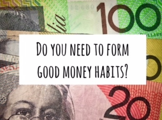 Form good money habits. Make your budget easy. spending, saving money, budget