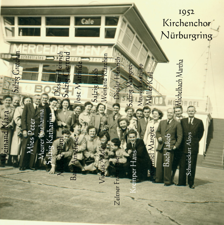 Kirchenchor 1952 Nürburgring