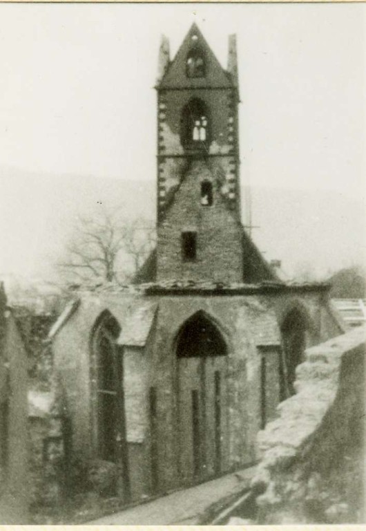 1949 Brand des Klosters Bornhofen