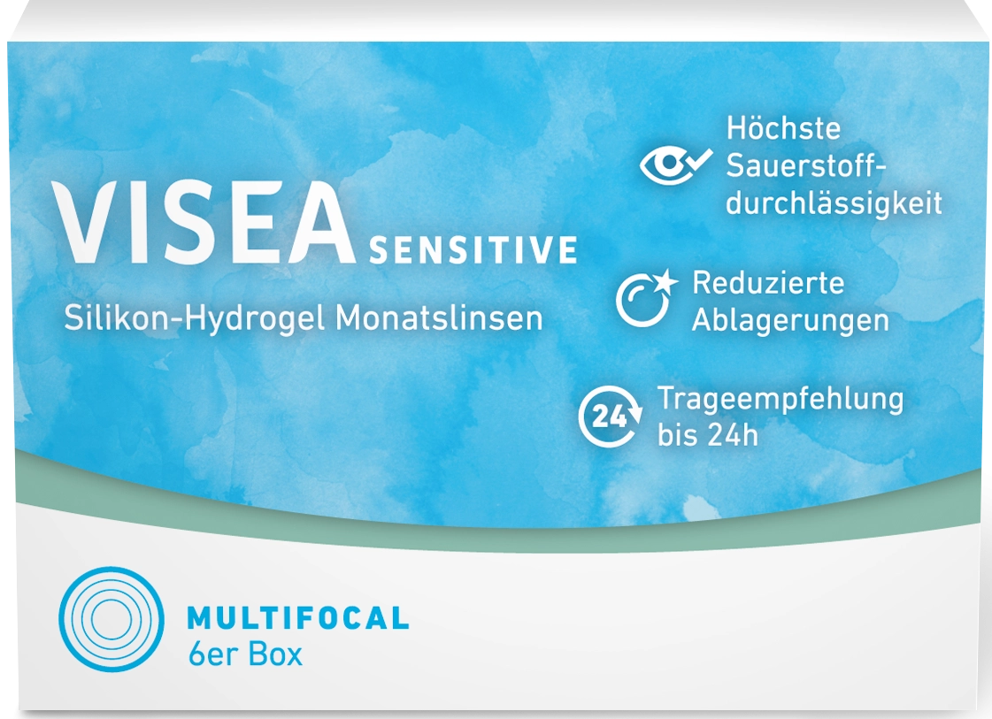 Visea sensitive Silikon-Hydrogel Monatslinsen multifocal