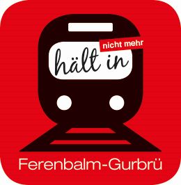 Logo IG Bahnhof Ferenbalm-Gurbrü, Unser LOGO, gestaltet von Andrea Romann