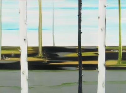 Hollands herfstlandschap 80x120cm olieverf op canvas 2003 (Collectie CBK Dordrecht)