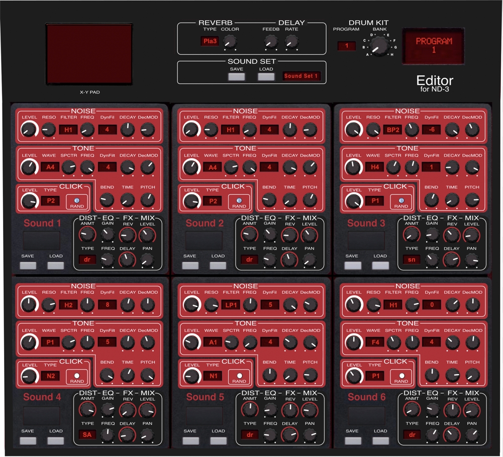 Nord Drum Editors VST and Standalone Nord Drum Editors VST and Standalone