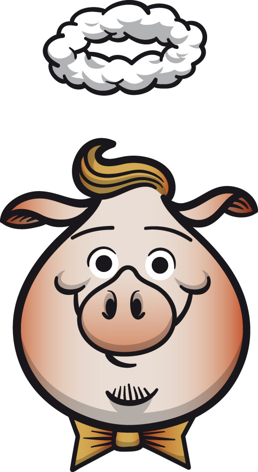 characterdesign - freundliches schwein