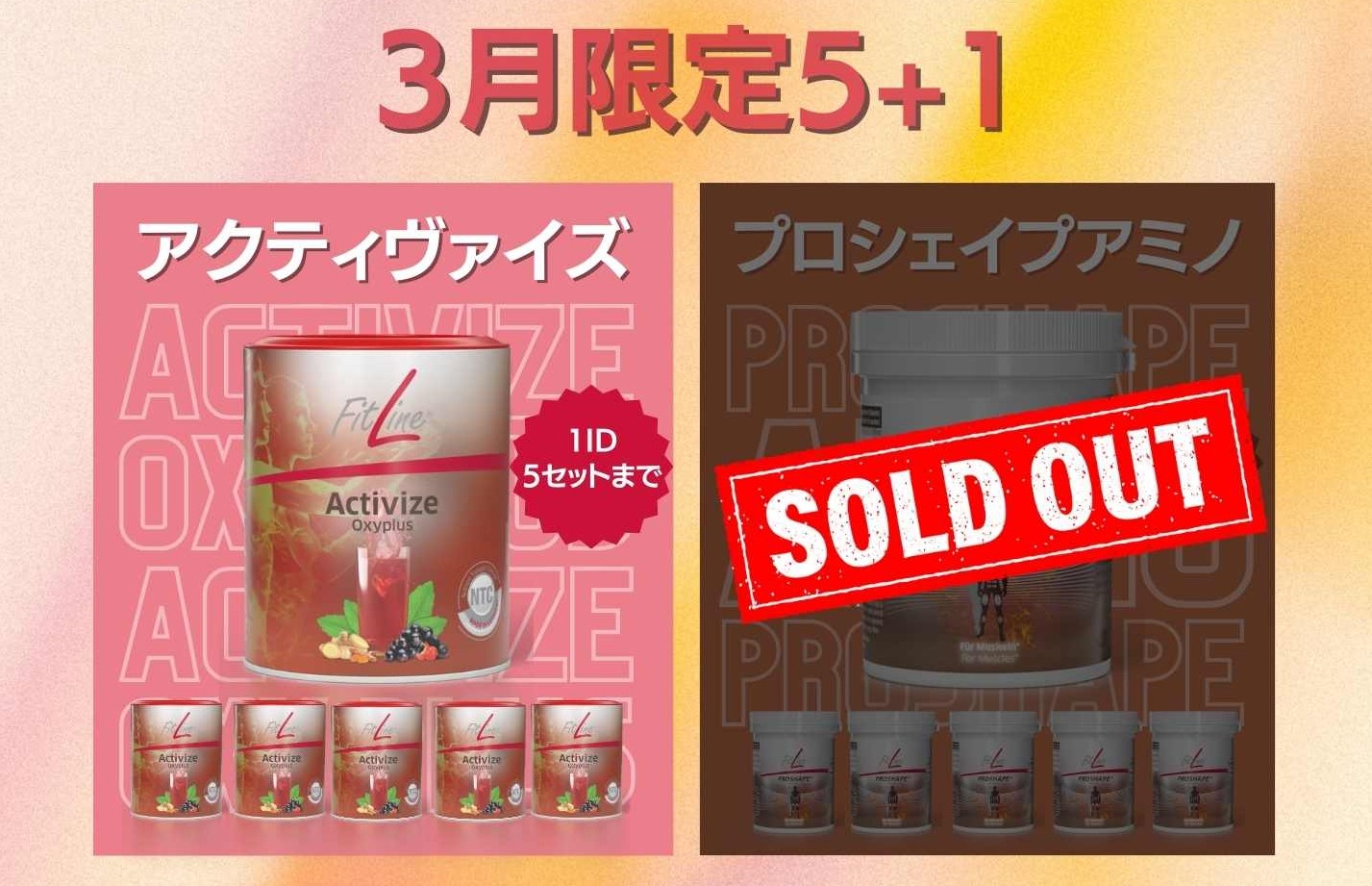 期間限定特別価格 ドイツPM FitLine プロシェイプ（アミノ） 二個セット （ドイツ アミノ酸