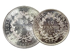 pièces en argent