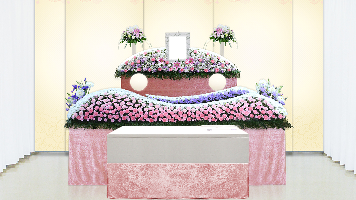 一般葬プラン花祭壇例①