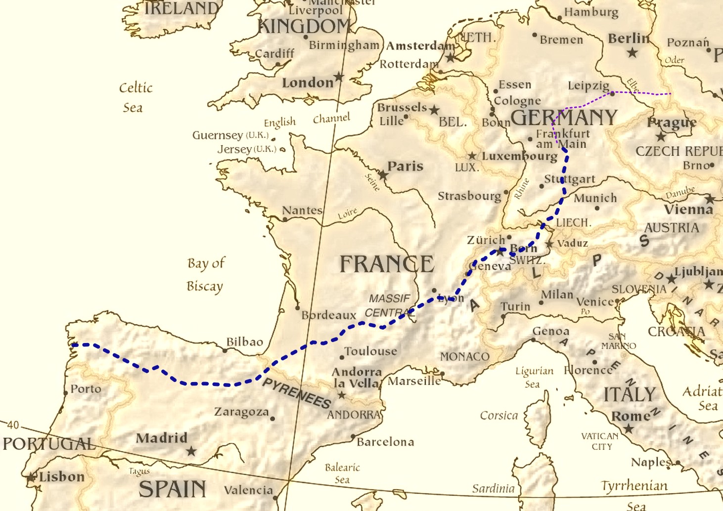 2850 km durch Europa