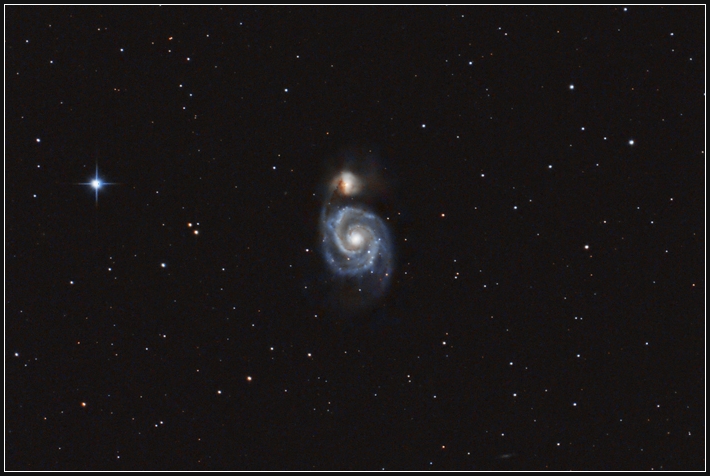 M51, Whirlpool Galaxie