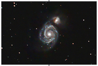 M51, Whirlpool Galaxie