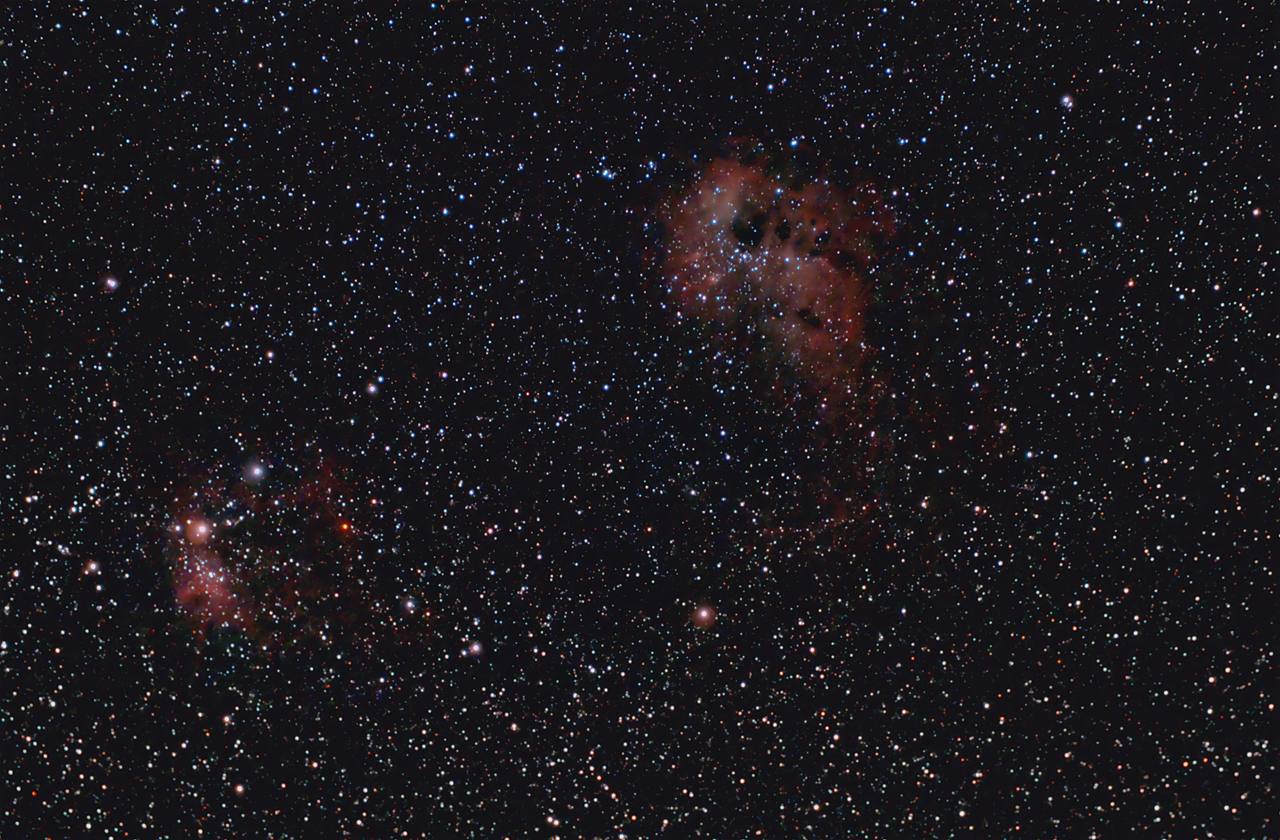 IC 410 IC 417 Astrofotografie Vom Stadtrand Aus