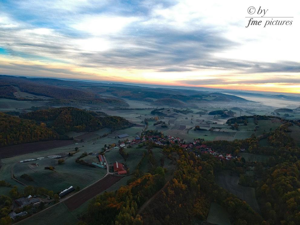 Luftbild von Lüderbach, Ortsteil von 37296 Ringgau